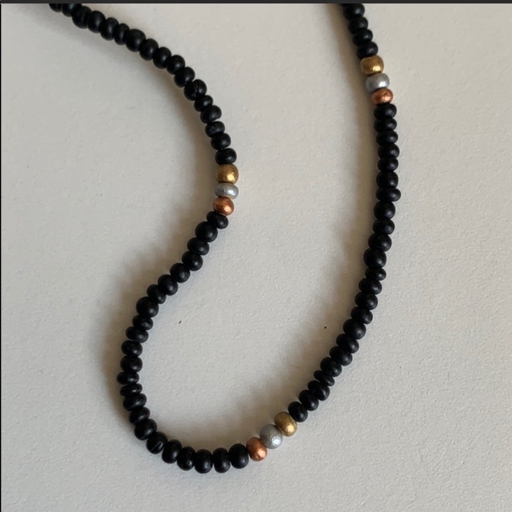 Simple Black beaded choker